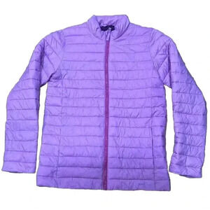 Lands End Coat Youth 14/16 Purple Primaloft Puffer Jacket